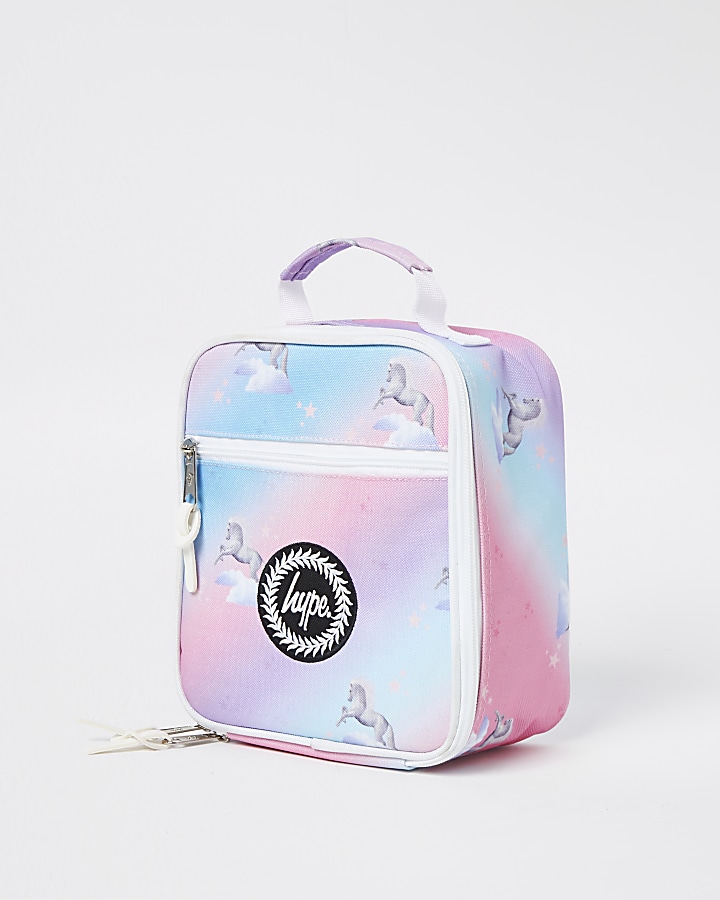 Girls Hype pink unicorn lunch box
