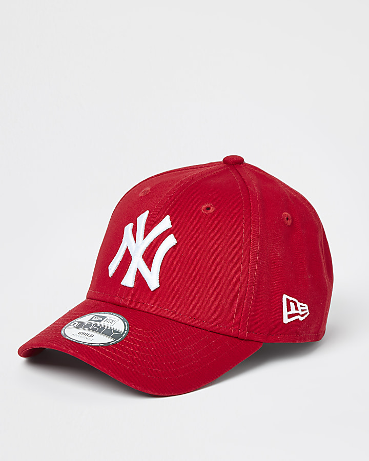 Mini boys red New Era NY cap