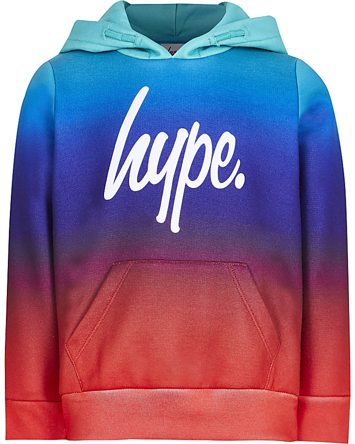 Boys Hype blue fade hoodie