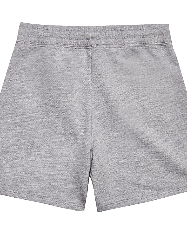 Boys grey RR logo shorts