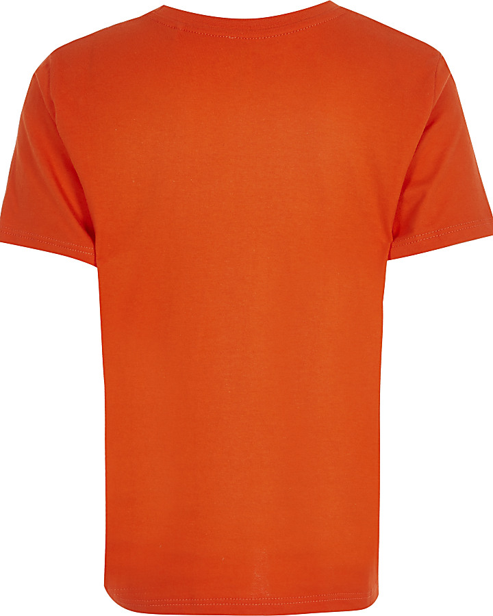 Boys orange RR logo t-shirt