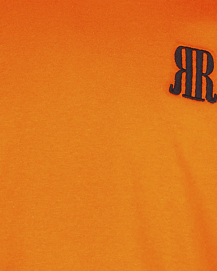 Age 13+ boys orange RR logo t-shirt