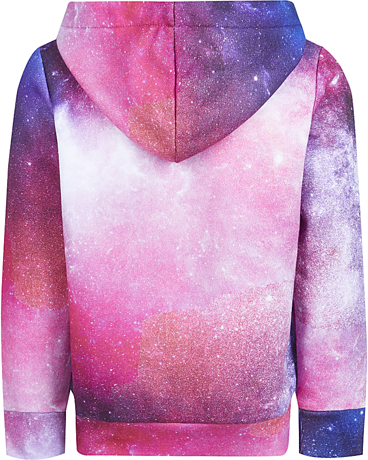 Pink Hype cosmic long sleeve hoodie