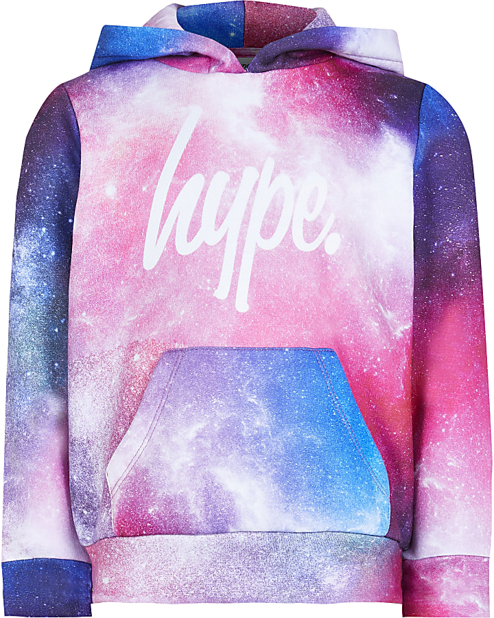 Pink Hype cosmic long sleeve hoodie