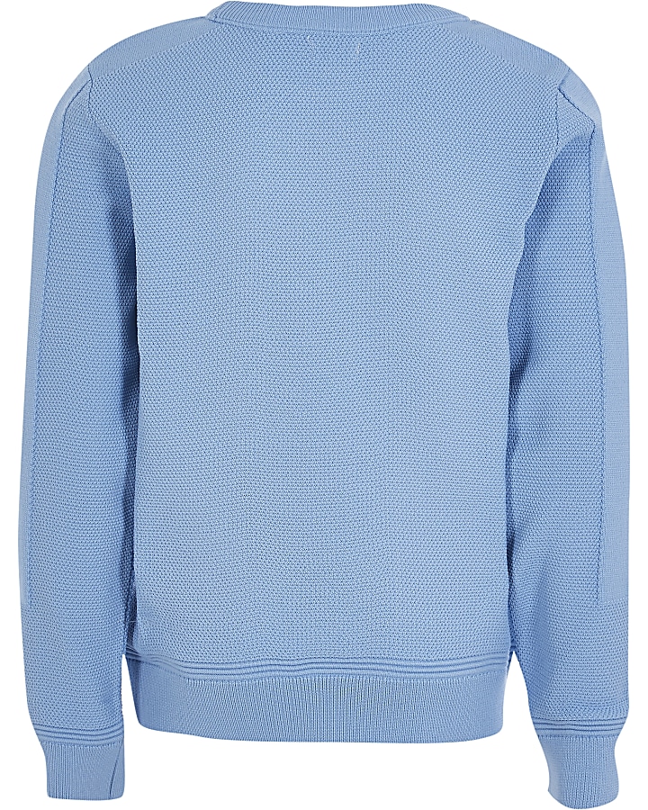 Boys blue knitted jumper