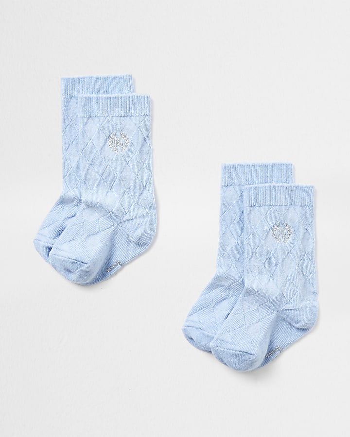 Baby blue knee high socks