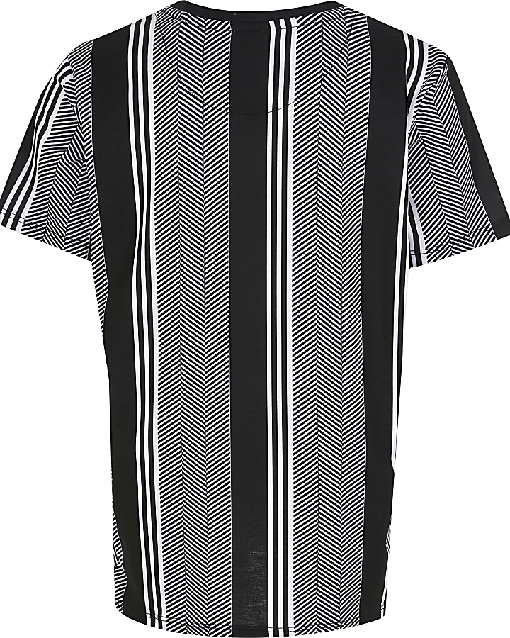 Boys black Prolific stripe t-shirt