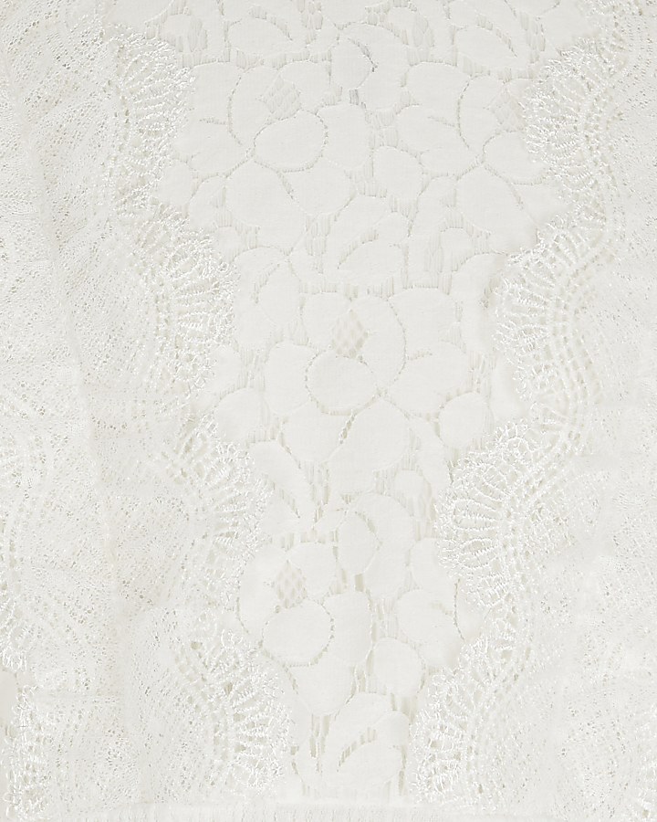 White lace victoriana dress