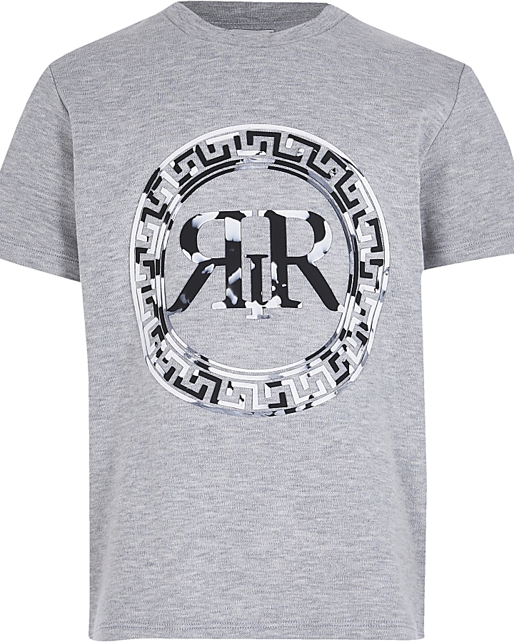 boys grey marble print t-shirt