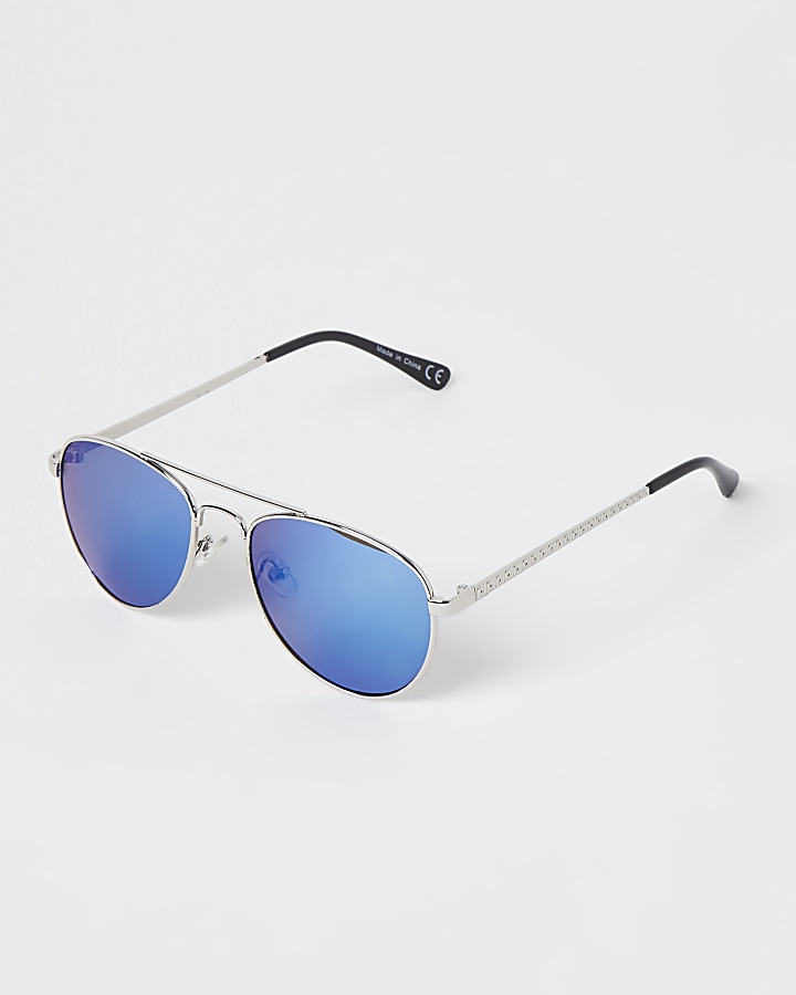 Boys blue aviator sunglasses