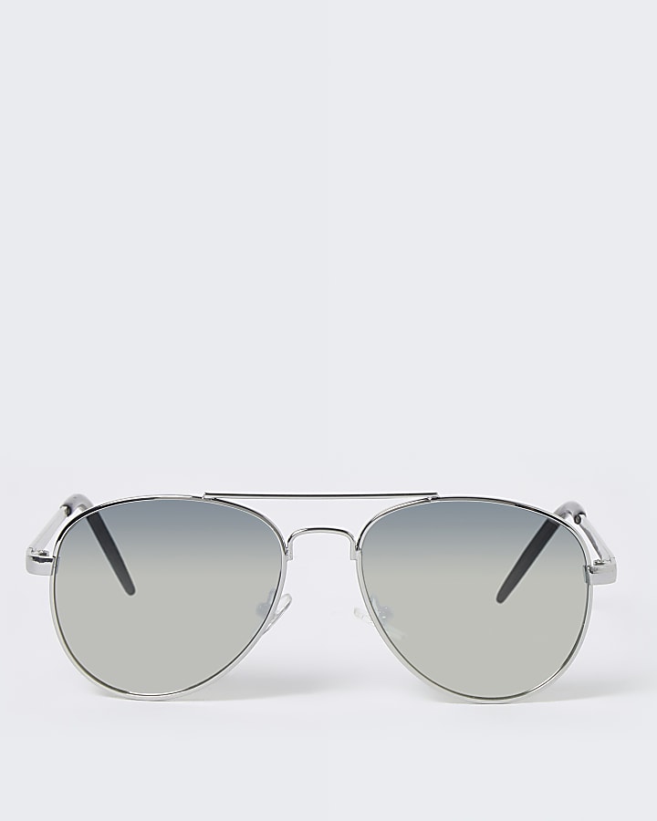 Boys silver colour aviator sunglasses