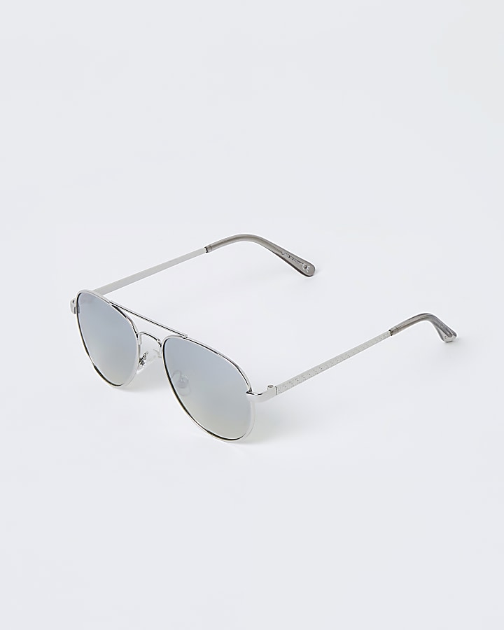 Boys silver colour aviator sunglasses