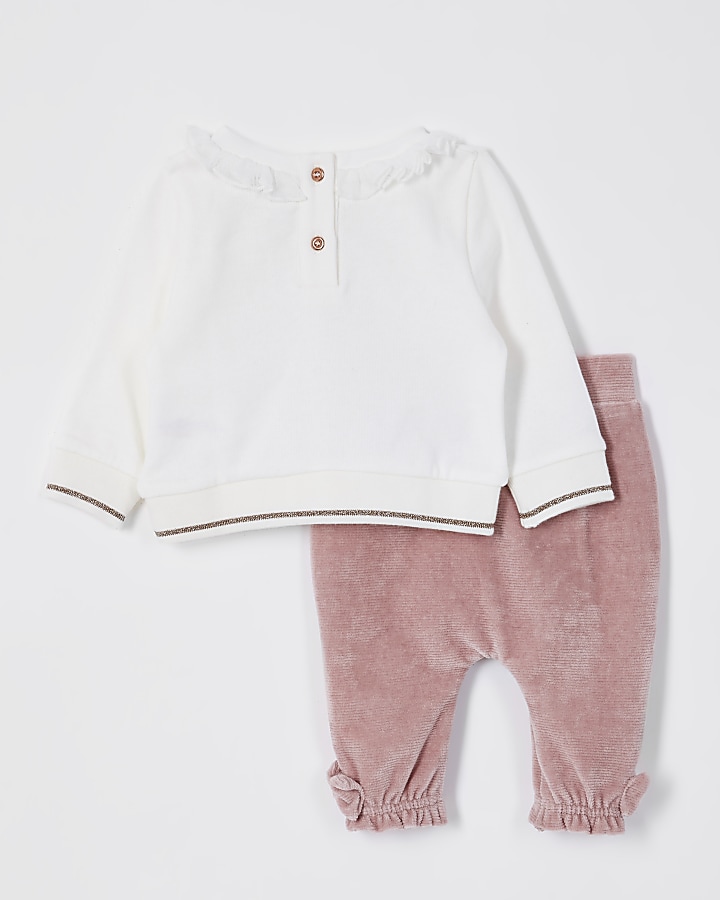 Baby pink 'Couture' sweat outfit
