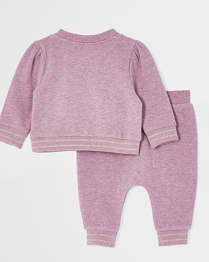 Baby pink 'Pretty perfect' sweat outfit