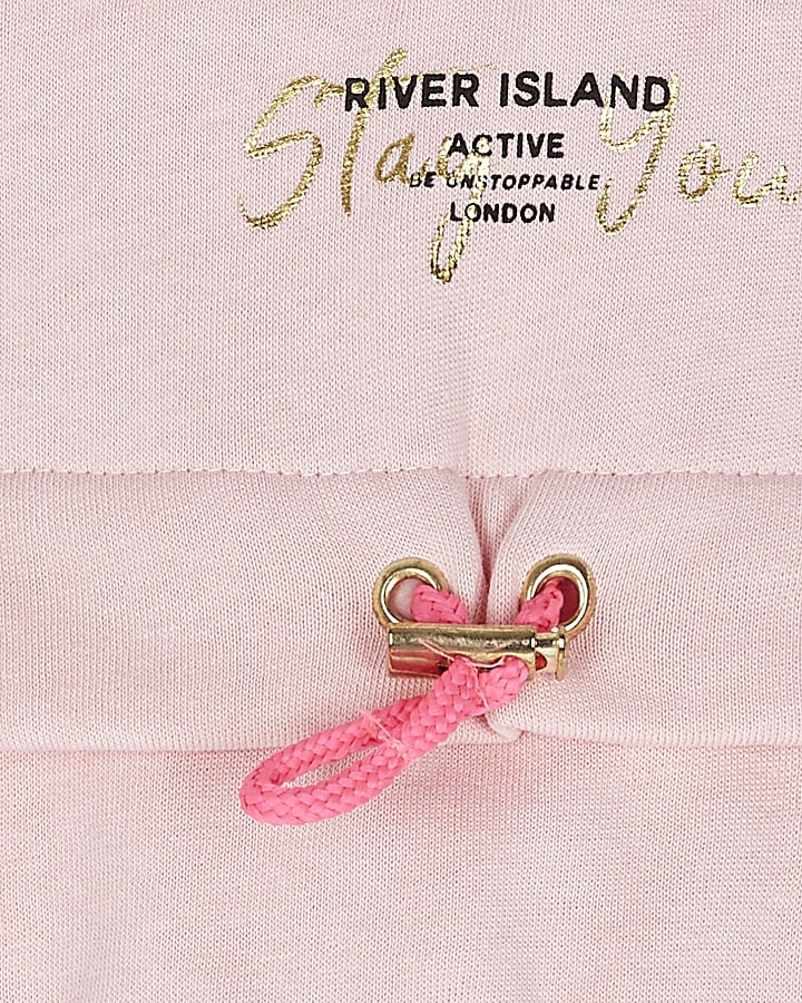 Girls RI Active pink 'Fierce' tracksuit