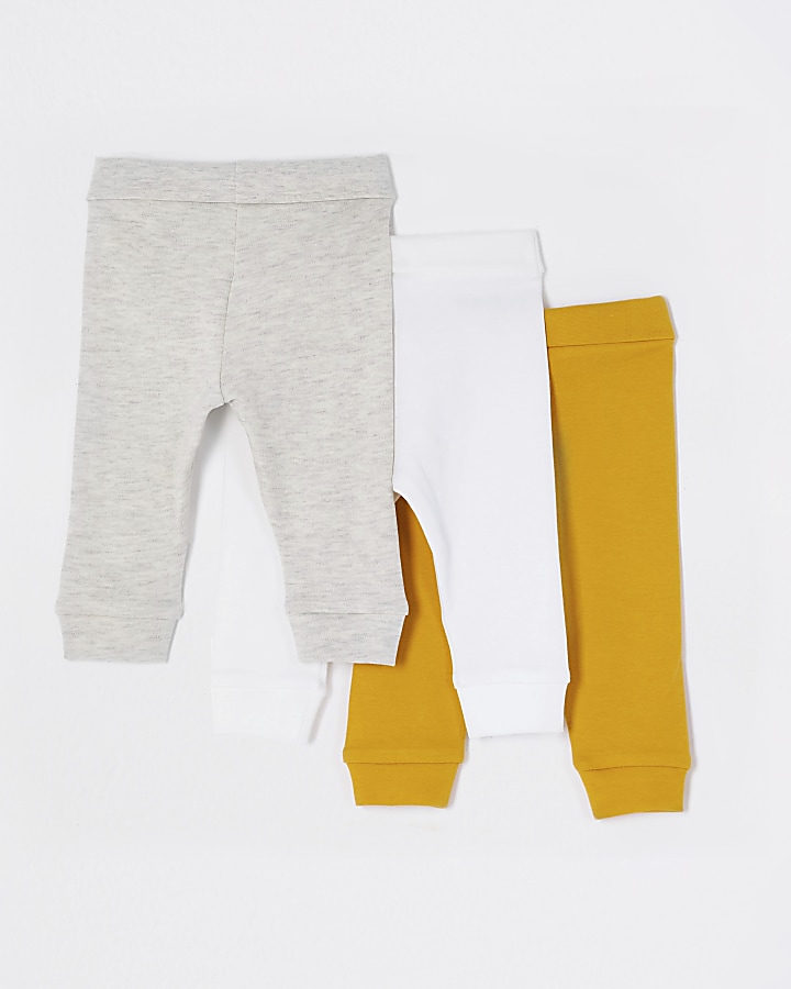 Baby yellow leggings 3 pack