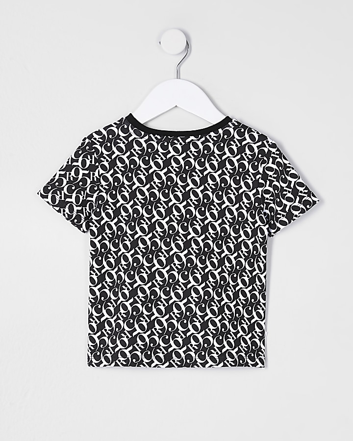 Mini boys black 'Future icon' t-shirt