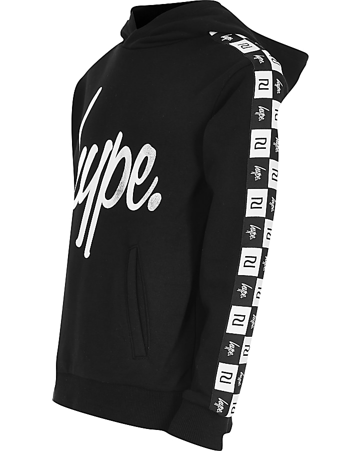 Boys RI x Hype black RI taped hoodie