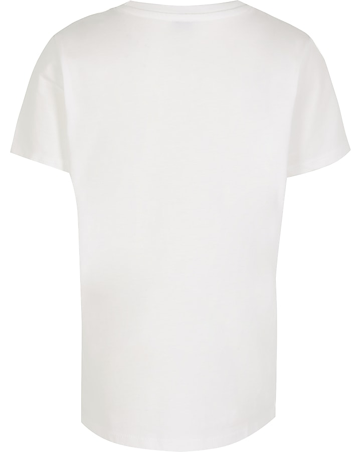 Boys white Prolific bumbag print t-shirt