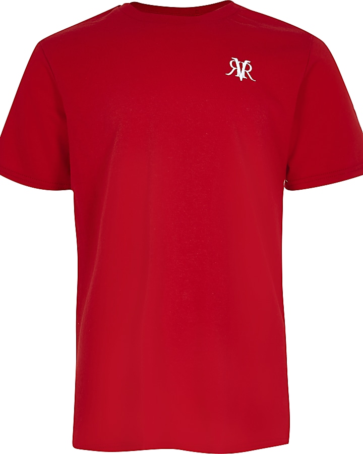Boys red RVR T-shirt