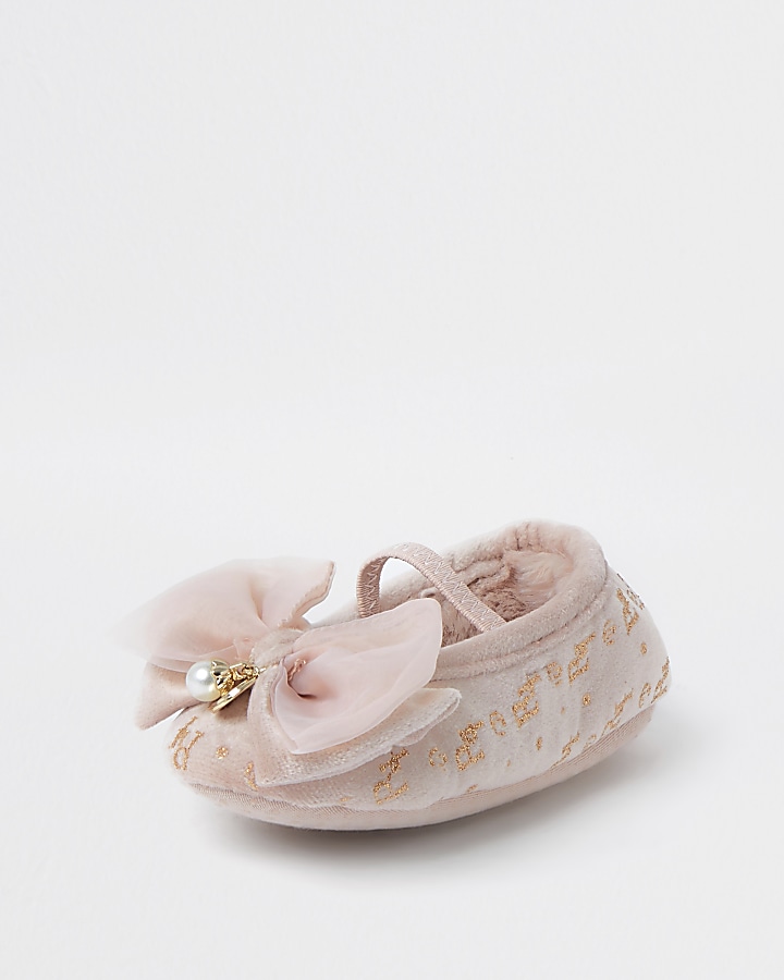 Mini girls pink ballet slipper