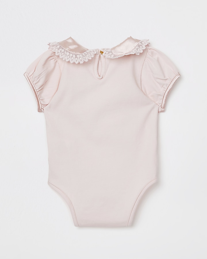 Baby Angel's Face pink babygrow