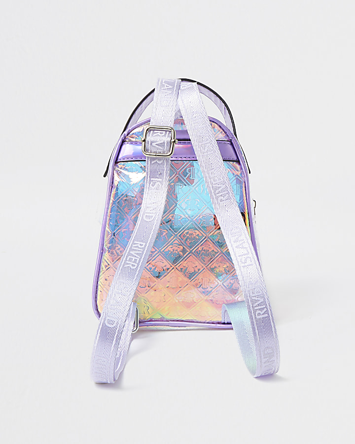 Girls lilac RIR holographic mini back pack