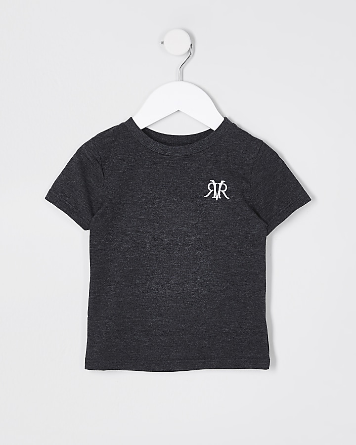 Mini boys dark grey RVR T-shirt