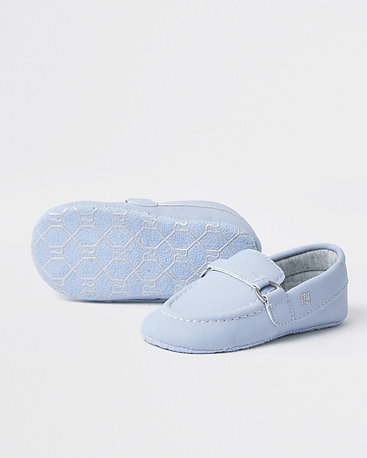 Baby light blue loafers