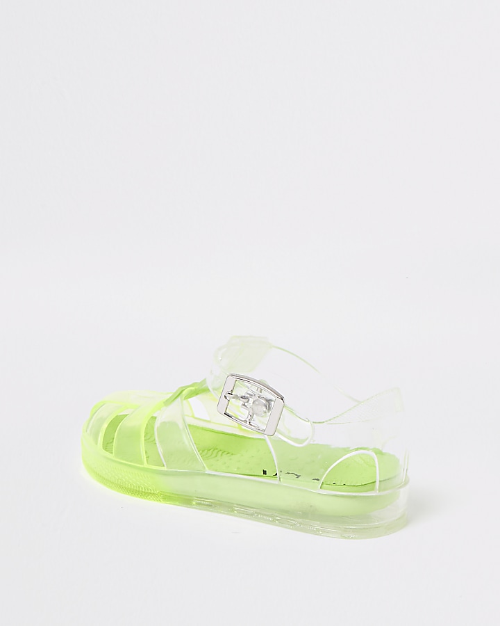Mini boys green Prolific jelly sandals