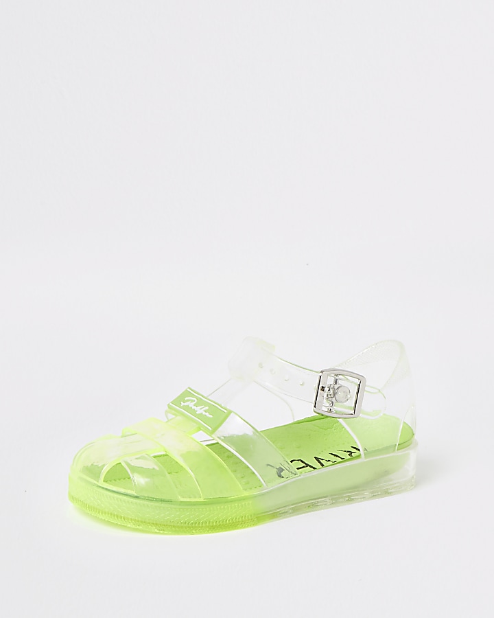Mini boys green Prolific jelly sandals