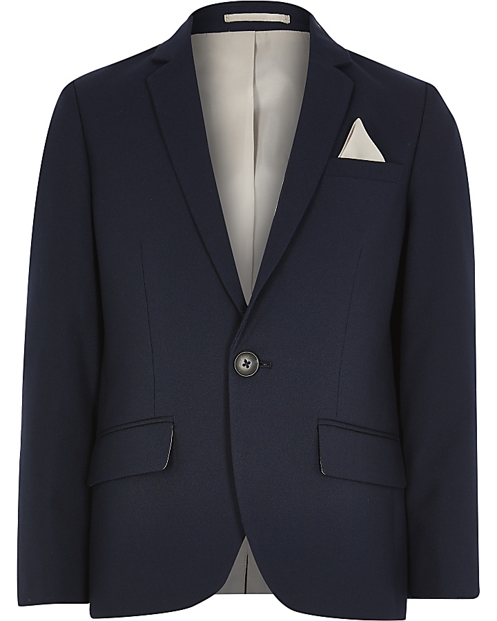 Boys navy suit blazer