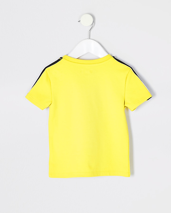 Mini boys yellow 'Dude' T-shirt