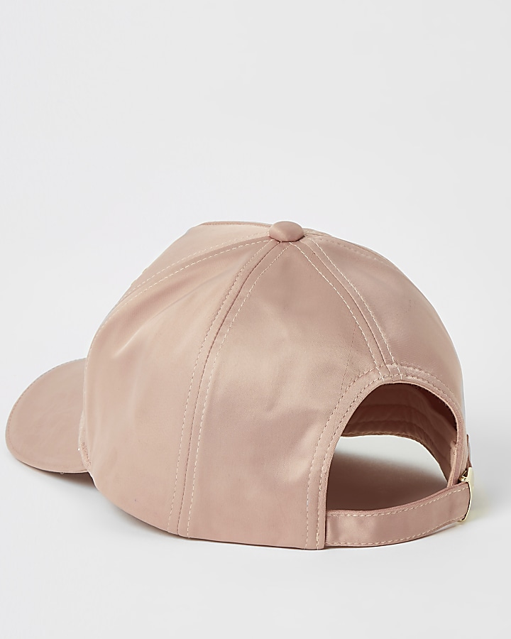 Girls pink RI pearl embellished cap