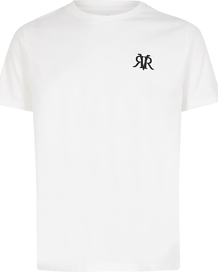Boys white RVR T-shirt