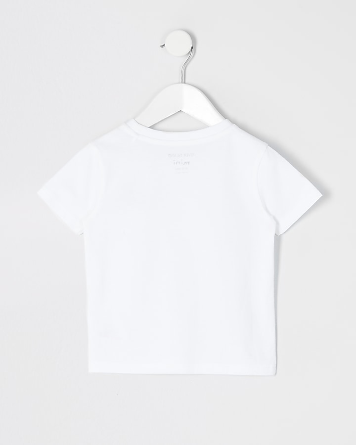 Mini boys white RVR t-shirt