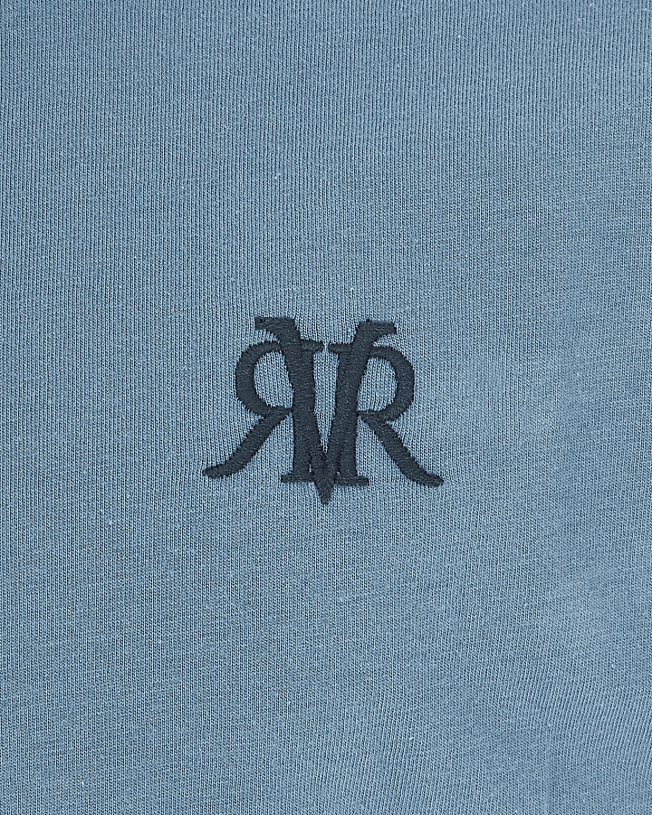 Boys blue RVR embroidered T-shirt