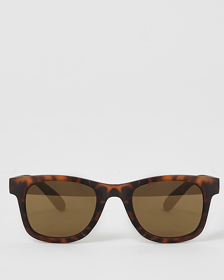 Mini boys brown retro sunglasses