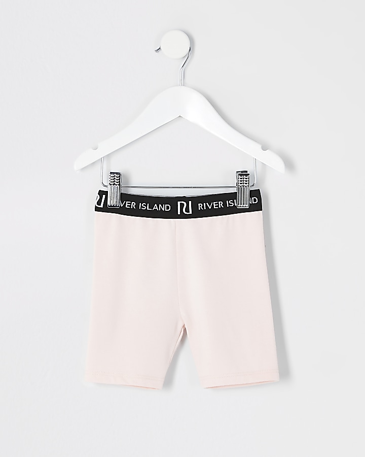 Mini girls pink cycling shorts