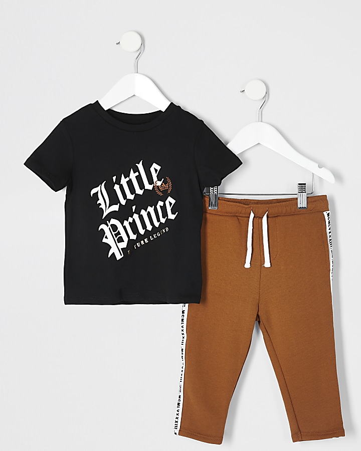 Mini boys 'Little Prince' T-shirt outfit
