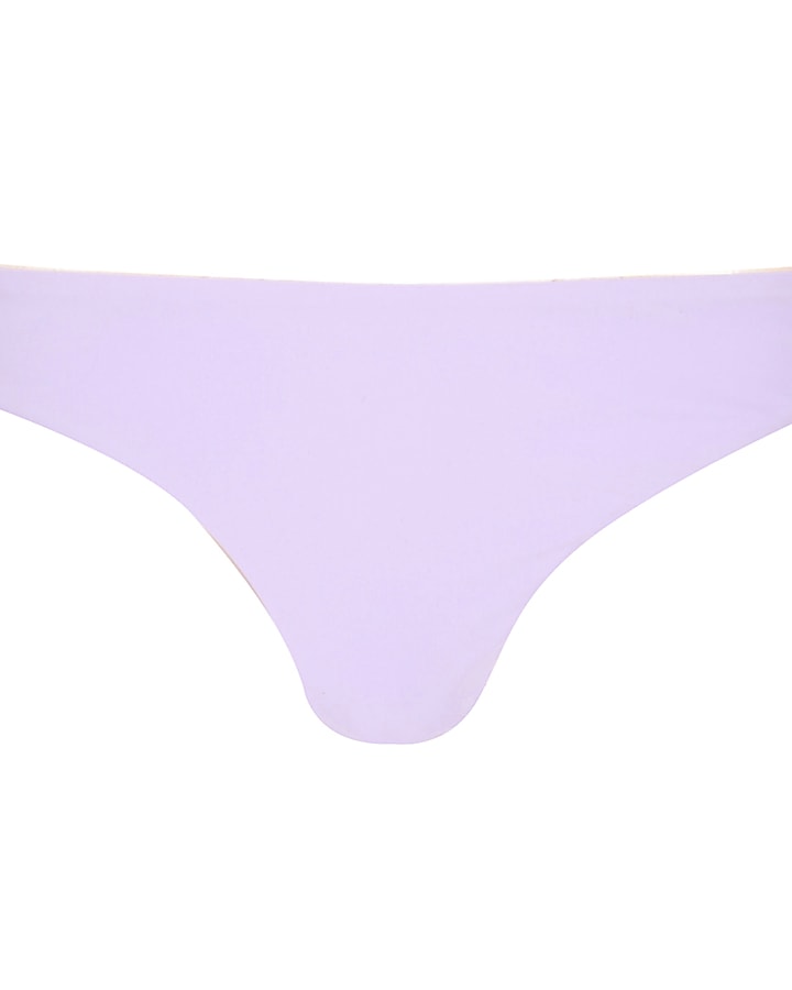 Purple knot low rise bikini bottoms