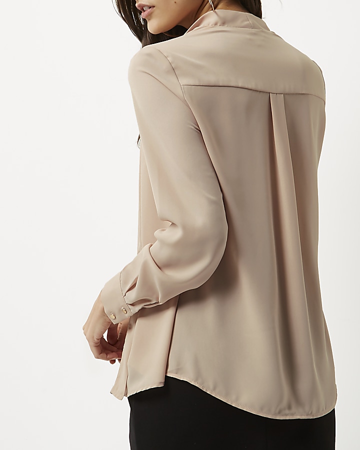 Blush pink 2 in 1 blouse