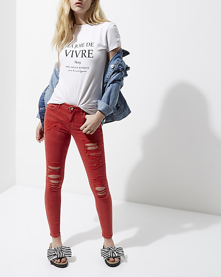 Red Amelie super skinny fit jeans