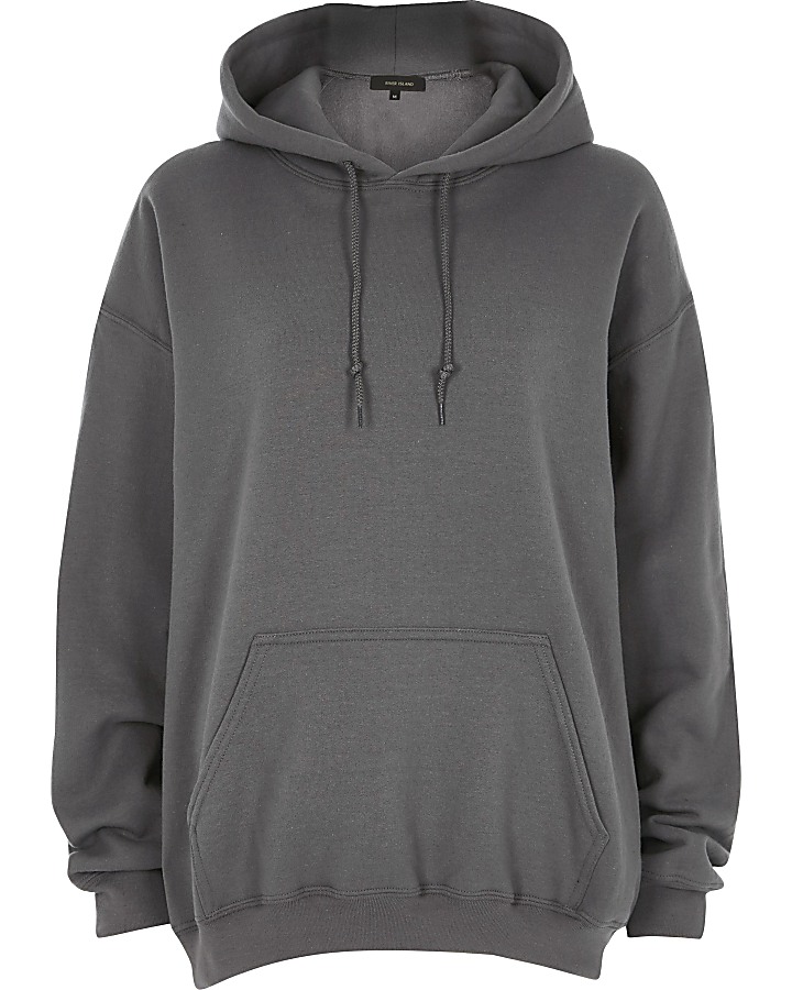 Dark grey oversized hoodie