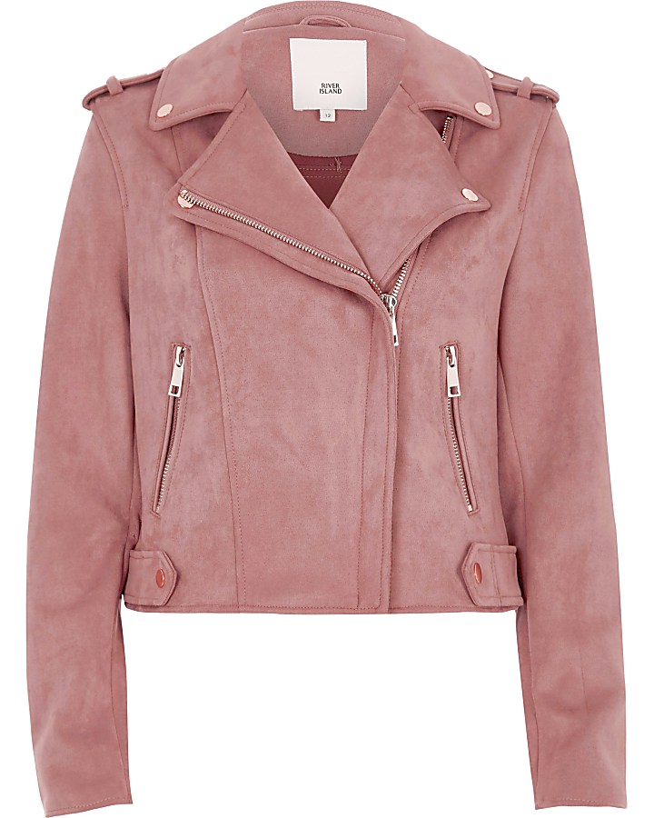 Pink biker jacket