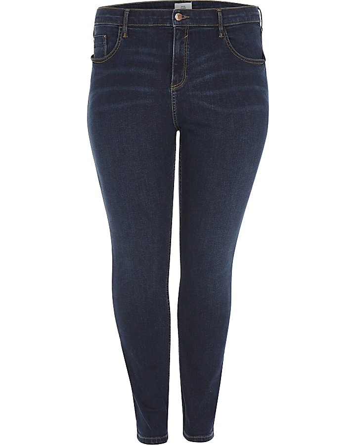 Plus dark blue Amelie super skinny jeans