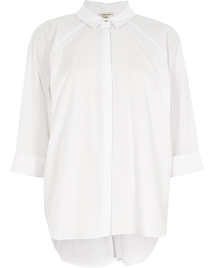 White back pleat shirt