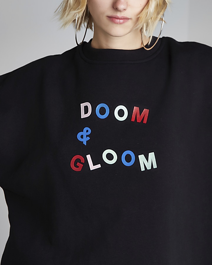 Black Ashish 'doom and gloom' jumper
