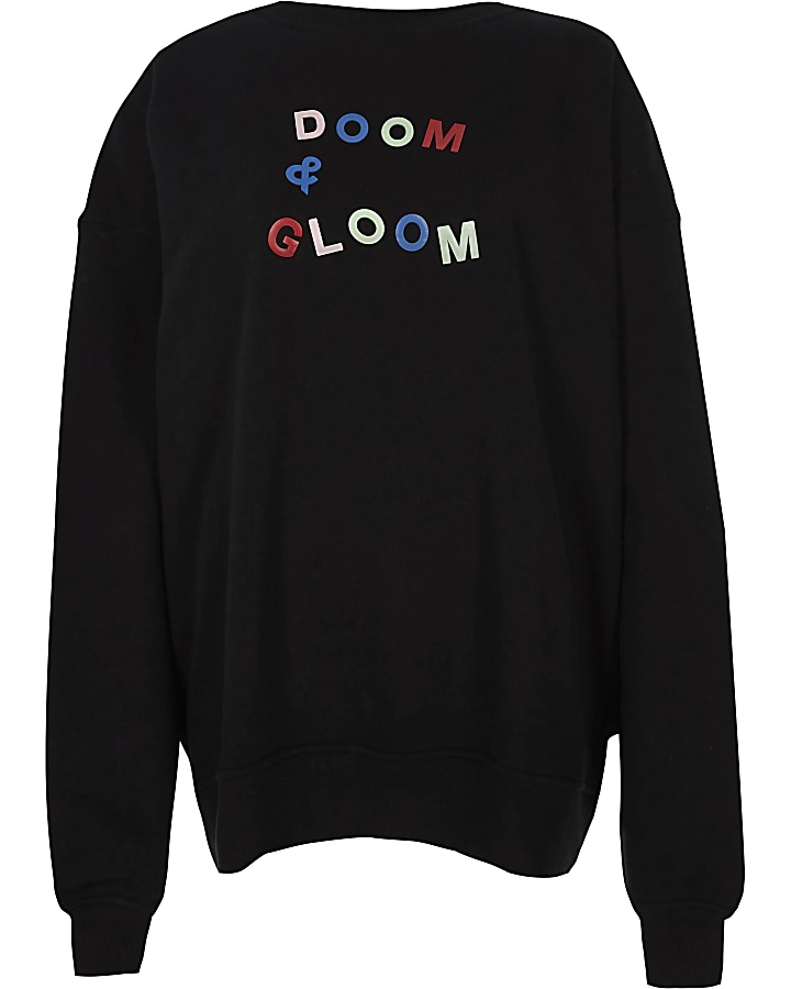 Black Ashish 'doom and gloom' jumper