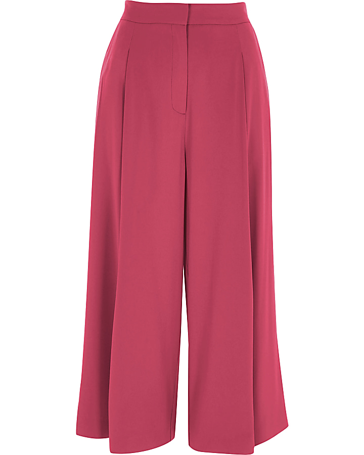 Coral pink culottes